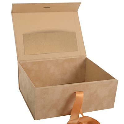 Tan Suede Square Pocket - CustomF2FBox