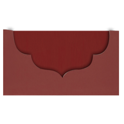 Wine Suede Asymmetric Pocket - CustomF2FBox