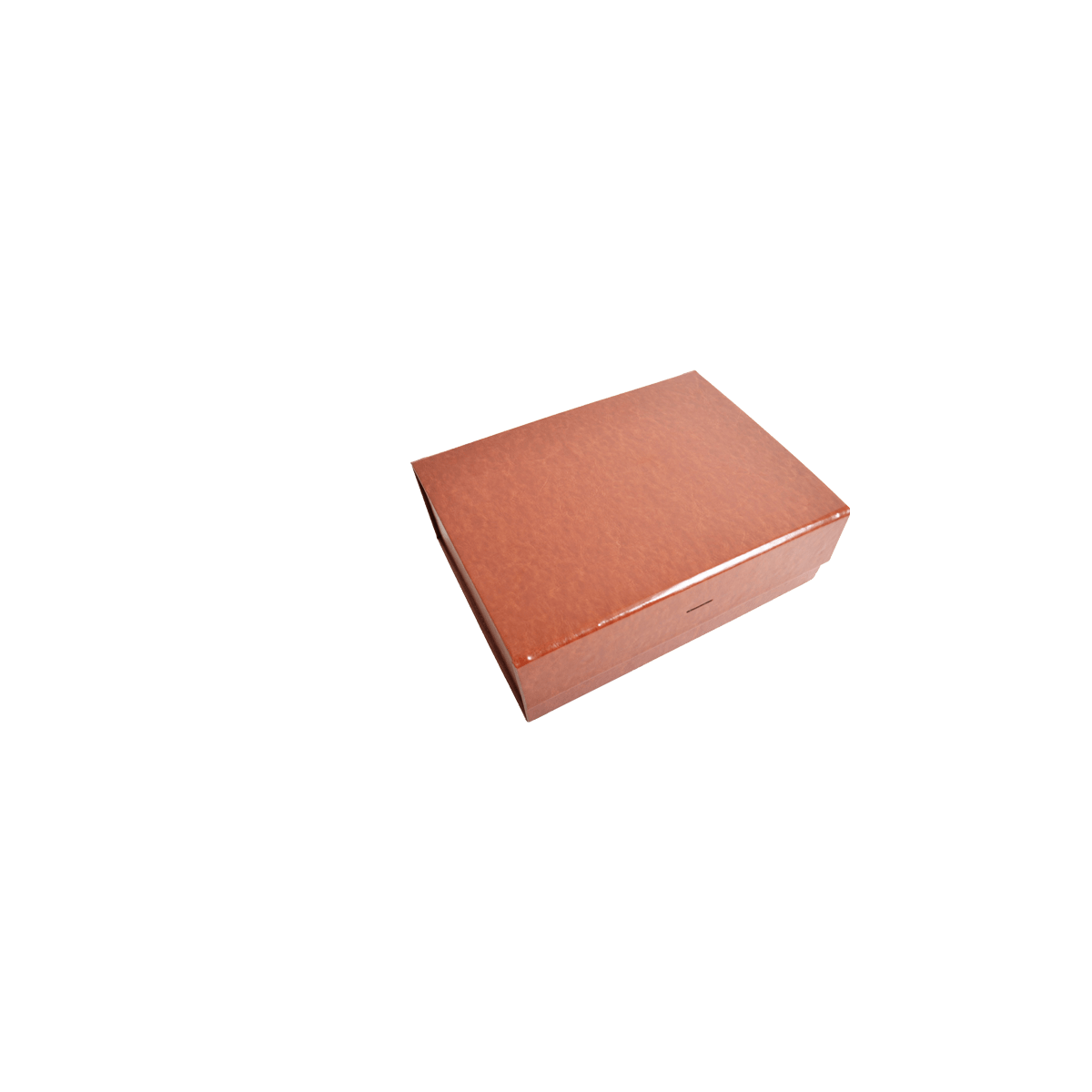 XL Square Brown Vegan Leather - CustomF2FBox