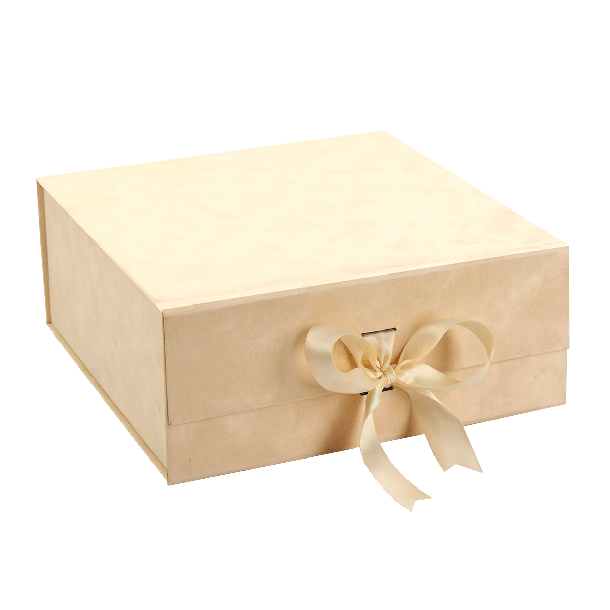 XL Square Ivory Sensational Suede - CustomF2FBox