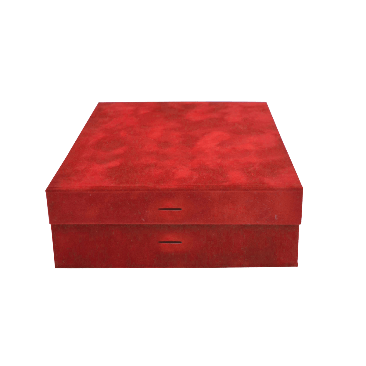 XL Square Red Sensational Suede - CustomF2FBox