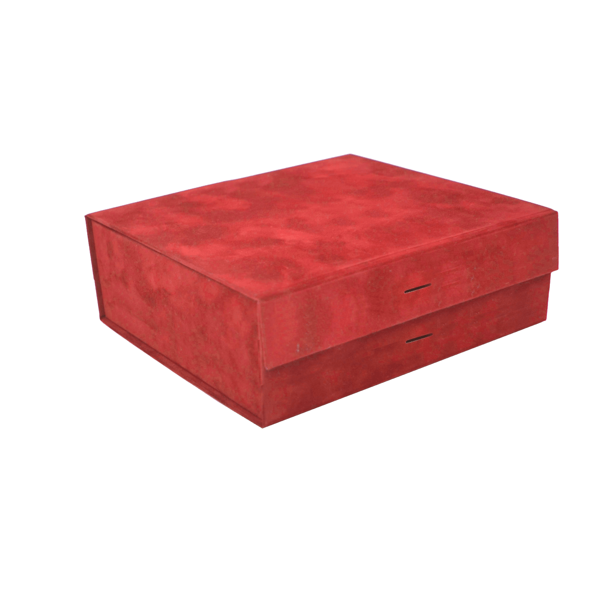 XL Wide Deep Red Sensational Suede - CustomF2FBox